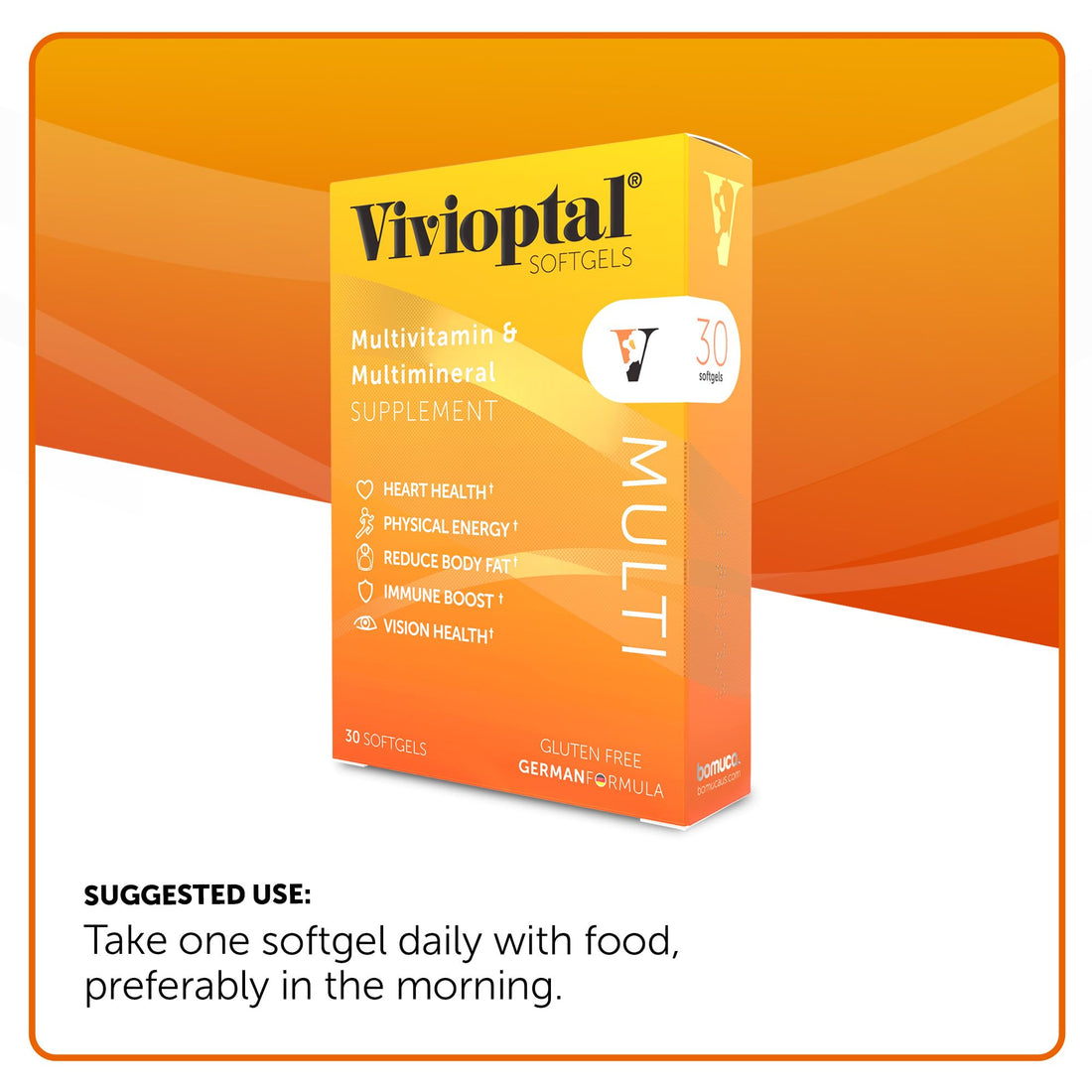 Vivioptal Multi, 30 Softgels, Multivitamin & Multimineral, Gluten Free, German Formula