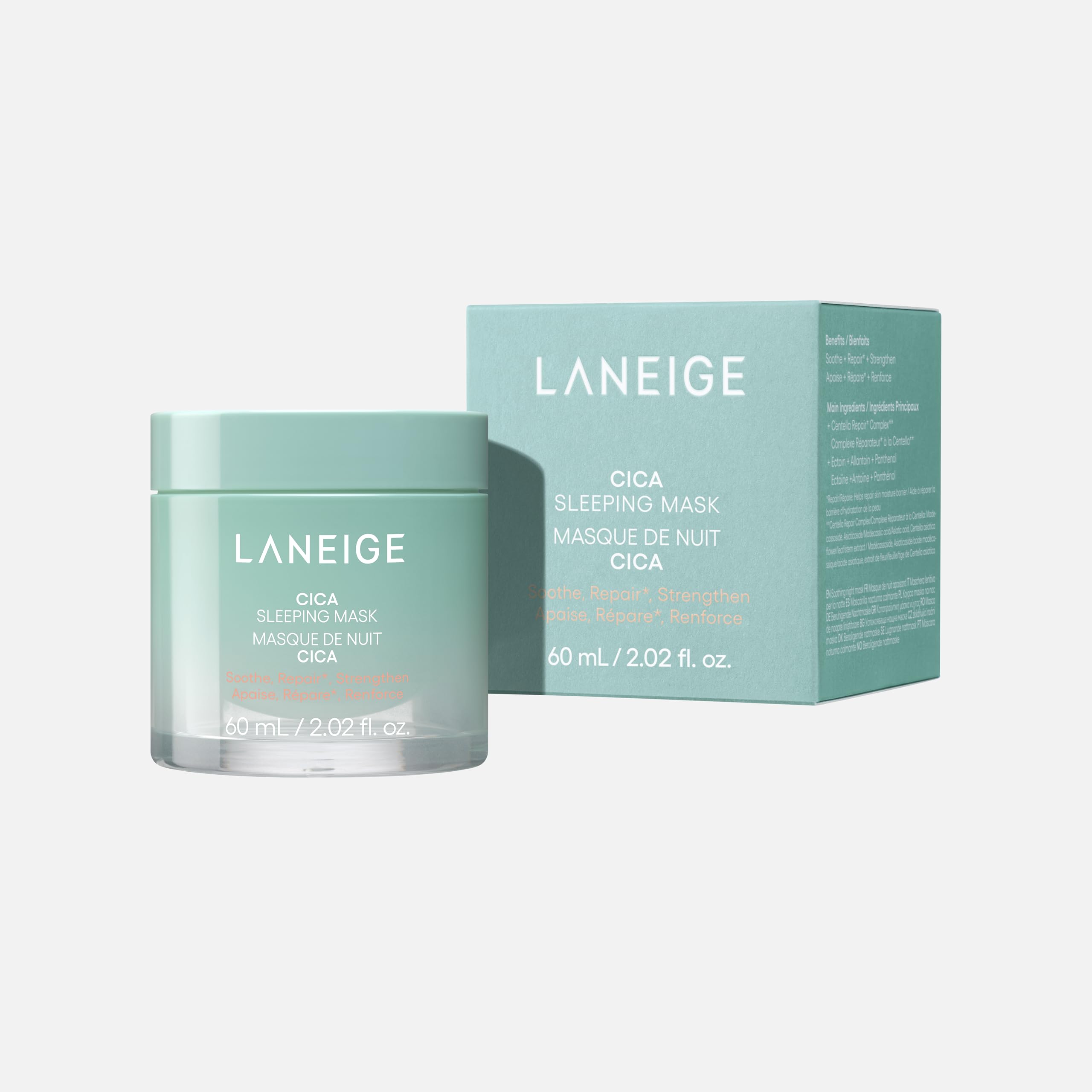LANEIGE Cica Sleeping Mask: Korean Sensitive Skin Sleeping Mask for Soothing Hydration & Barrier Repair
