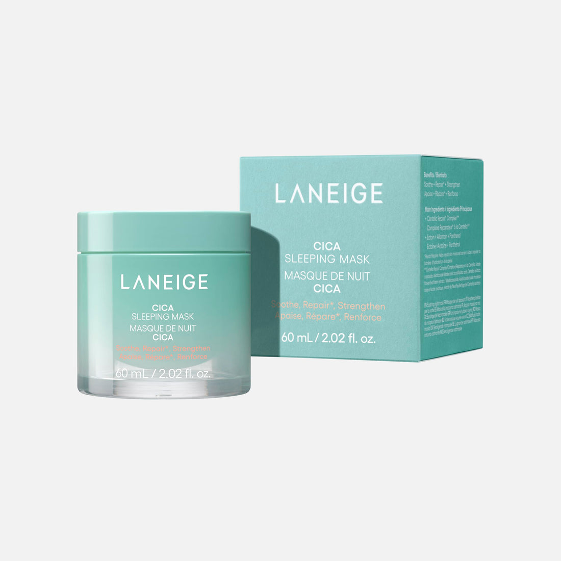 LANEIGE Cica Sleeping Mask: Korean Sensitive Skin Sleeping Mask for Soothing Hydration & Barrier Repair