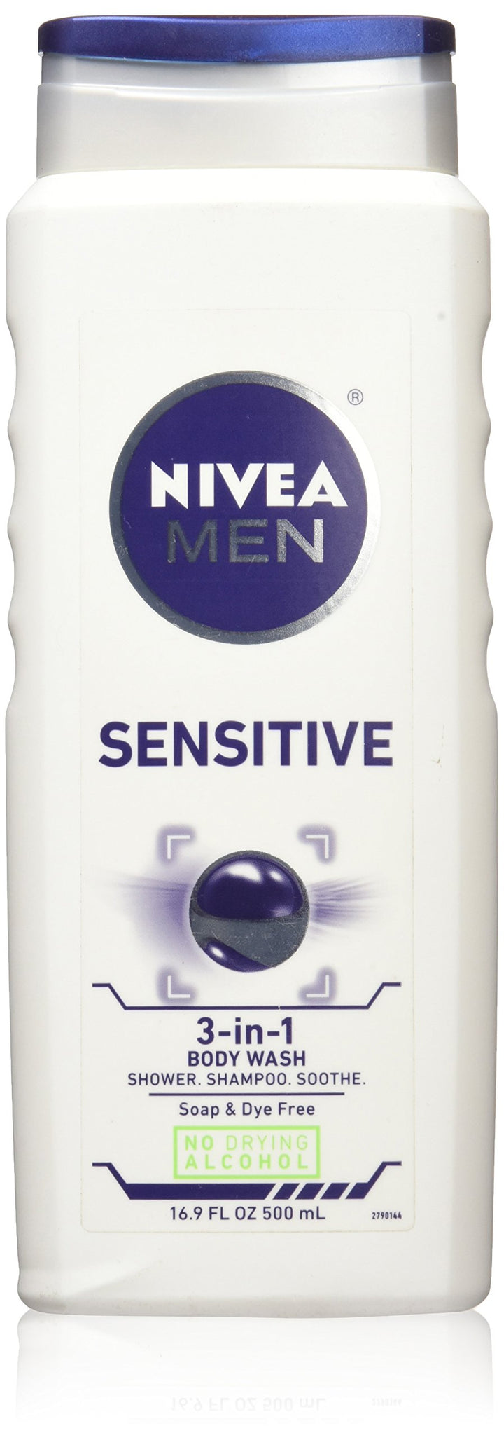 Nivea For Men Sensitive Body Wash, 16.9 Oz