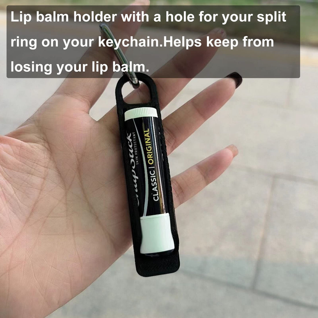 PIAOLGYI Lip Balm Holder for Burt's Bees,Compatible with ChapStick 0.15 OZ Size Cylindrical Lip Balm(ONLY Holder)