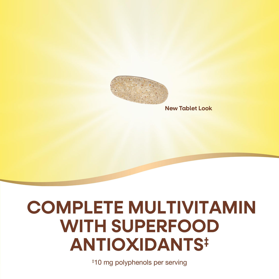 Nature’s Way Alive! Men’s 50+ Complete Multivitamin, Supports Healthy Brain, Eyes & Heart*, High Potency B-Vitamins, Gluten-Free, 50 Tablets (Packaging May Vary)