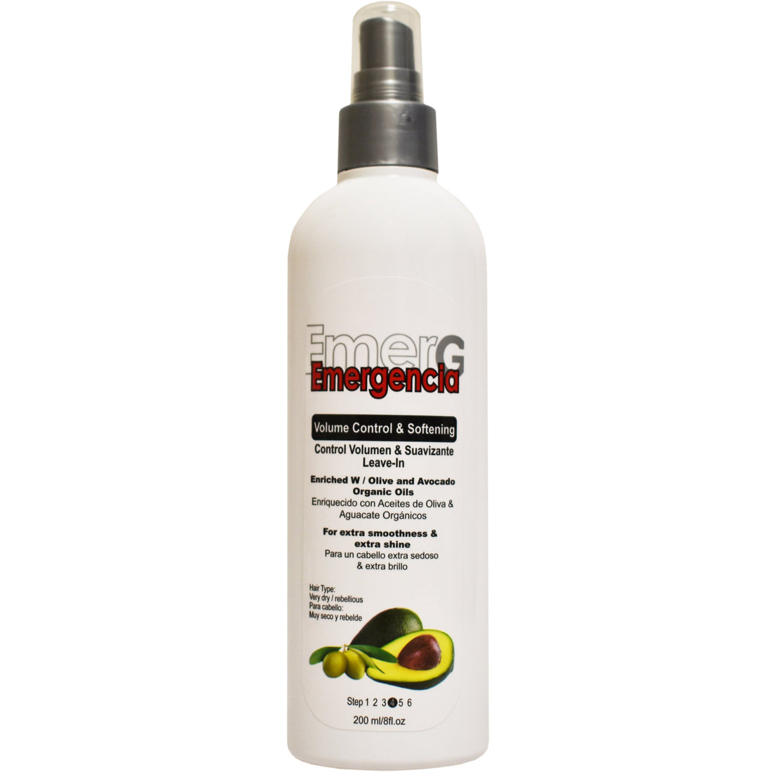 Toque Magico Emergencia Set 4 Pack Avocado Shampoo, Rinse, Treatment, Leave-In