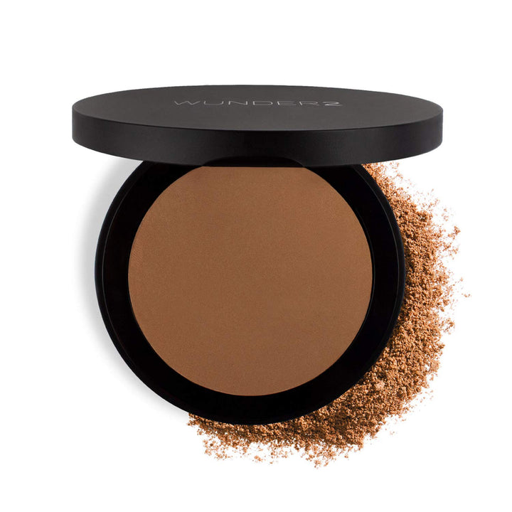 Wunder2, GO BEYOND FOUNDATION Makeup Pressed Powder Natural Cream Finish, Medium Deep