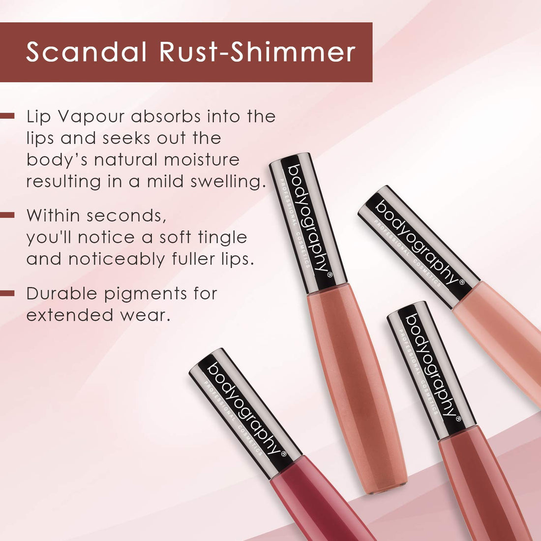 Bodyography Lip Vapor, Scandal, 0.3 Ounce