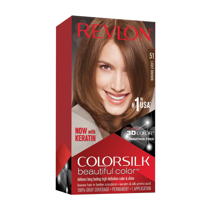 Revlon Colorsilk #51 Light Brown (Pack of 2)