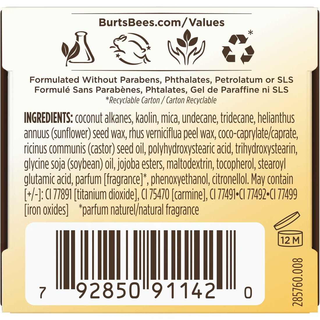 Burt's Bees Eye Shadow Primer, Neutral Ultra Sheer/Translucent Beige Color, Extends Wear For Powder Eye Shadow, For All Skin Tones - 0.25 Ounce