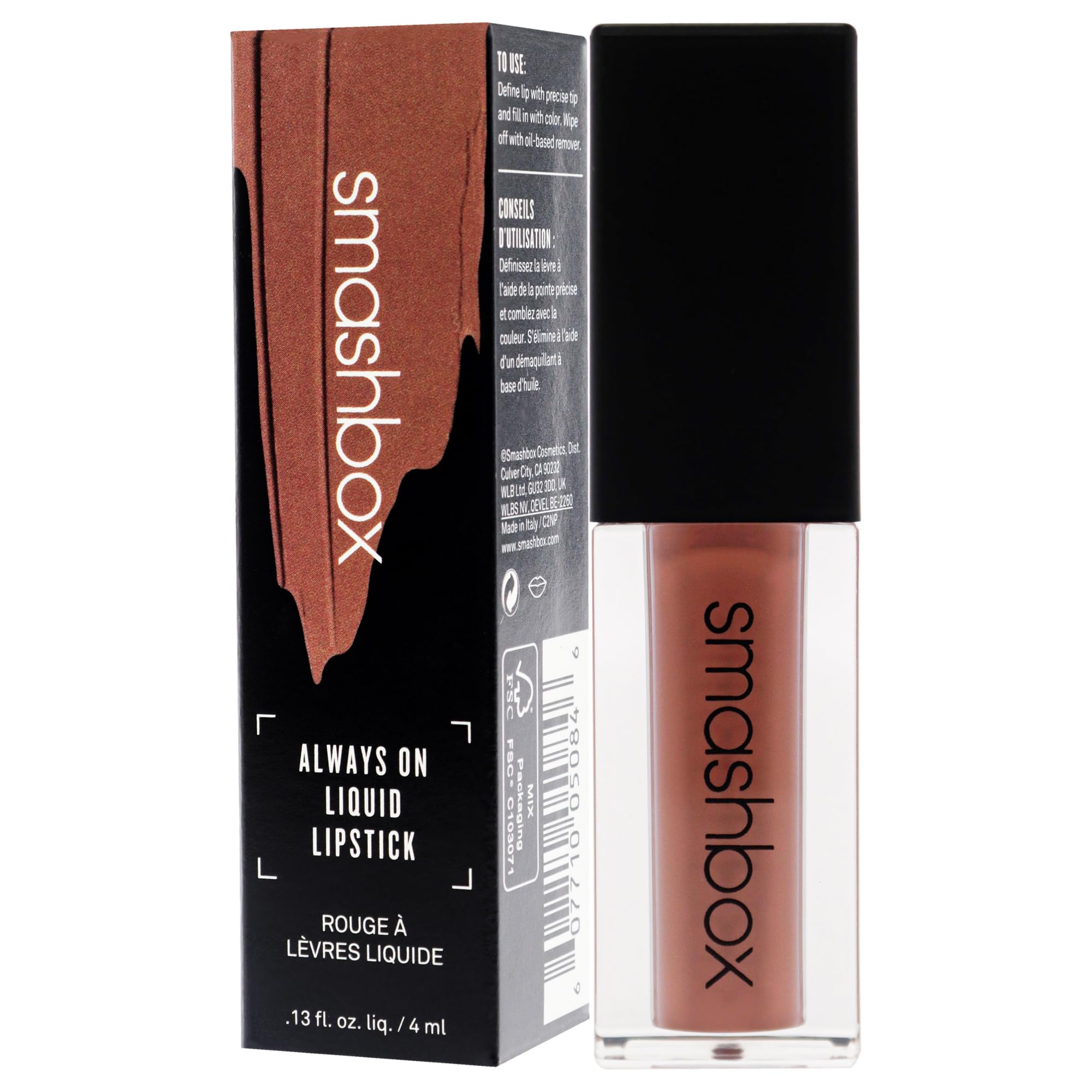 Smashbox Always On Liquid Lipstick, Matte Finish, 0.13 Fluid Ounce - Stepping Out