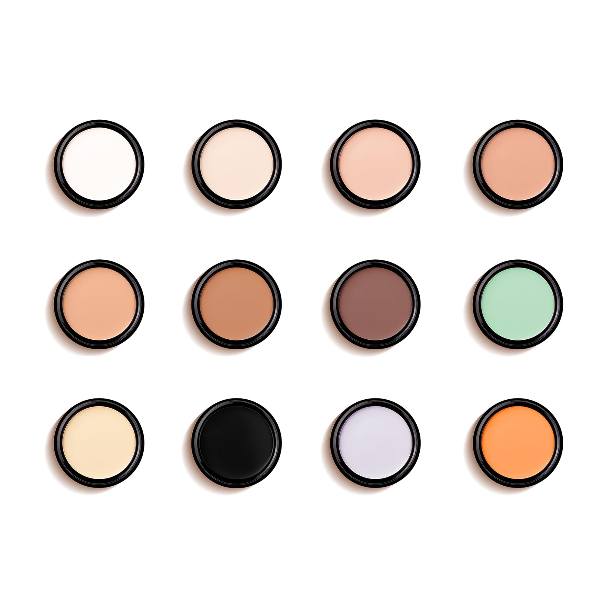 Mallofusa Single Color Face Makeup Concealer Foundation Palette Creamy Moisturizing 0.49oz (Purple)