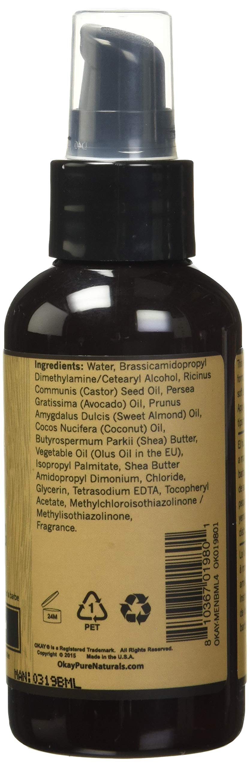 OKAY Men's Beard Moisturizing Lotion, 4 Ounce