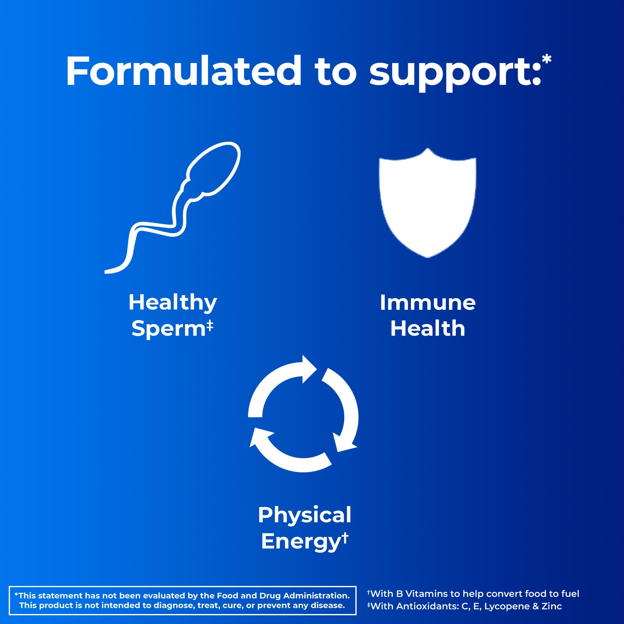 One A Day Men's Pre-Conception Health Multivitamin to Support Healthy Sperm, Supplement for Men with Vitamin C, Vitamin E, Selenium, Zinc, and Lycopene, 30 Count