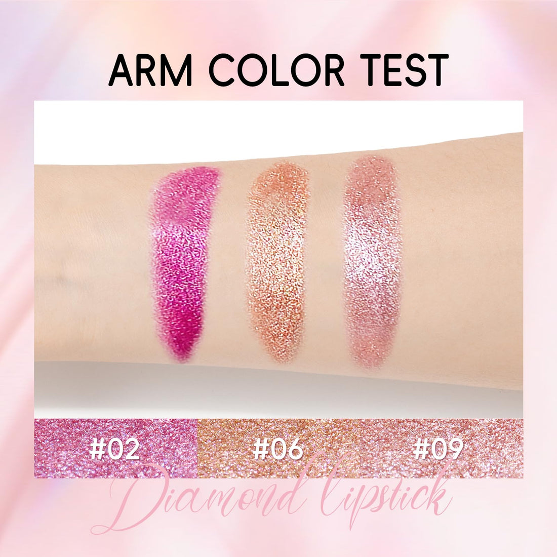 HOSAILY Metallic Brown Lipstick Long Lasting, High Shine Glitter Diamond Creamy Lipstick Transfer Proof, Shimmer High Impact Lip Color Full Coverage Non Stick Cup Lightweight Lip Makeup for Women#9