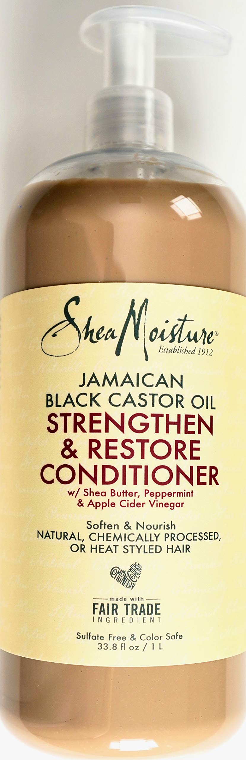 Shea Moisture Jamaican Black Castor Oil Strengthen & Restore Conditioner, 33.8 fl oz