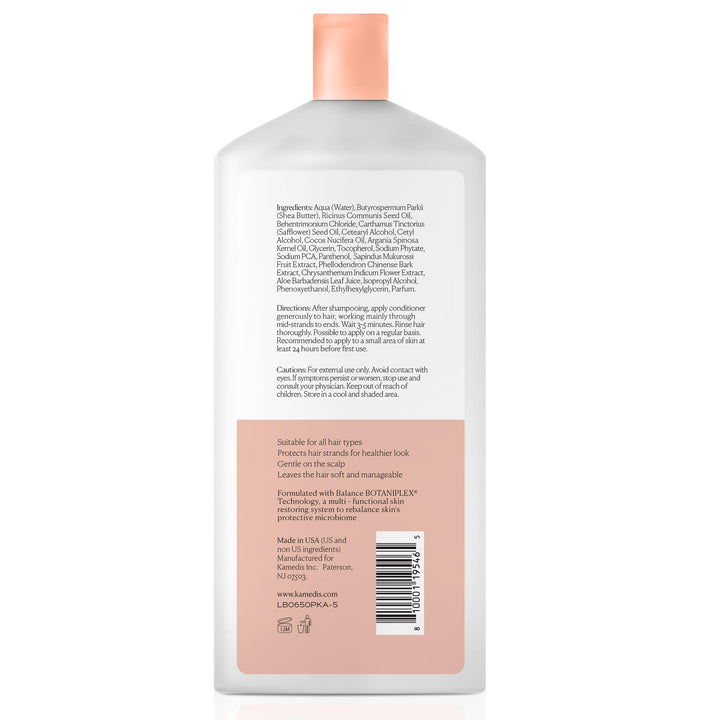 KAMEDIS Hair Conditioner Botanicals-Based. Moisturizer for Dry Damaged Hair & Sensitive Scalp. Strengthens & Nourishes All Hair Types. Contains Shea Butter, Castor Oil & Argan Oil. 16.9 Fl Oz.