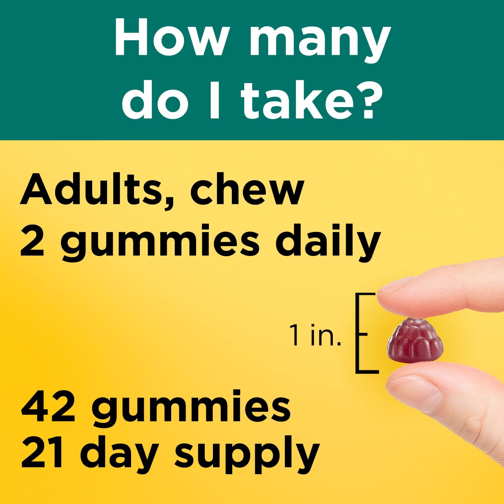 Nature Made Ultra Strength Digestive Probiotics, Probiotics for Women and Men, 42 Probiotic Gummies, 21 Day Supply