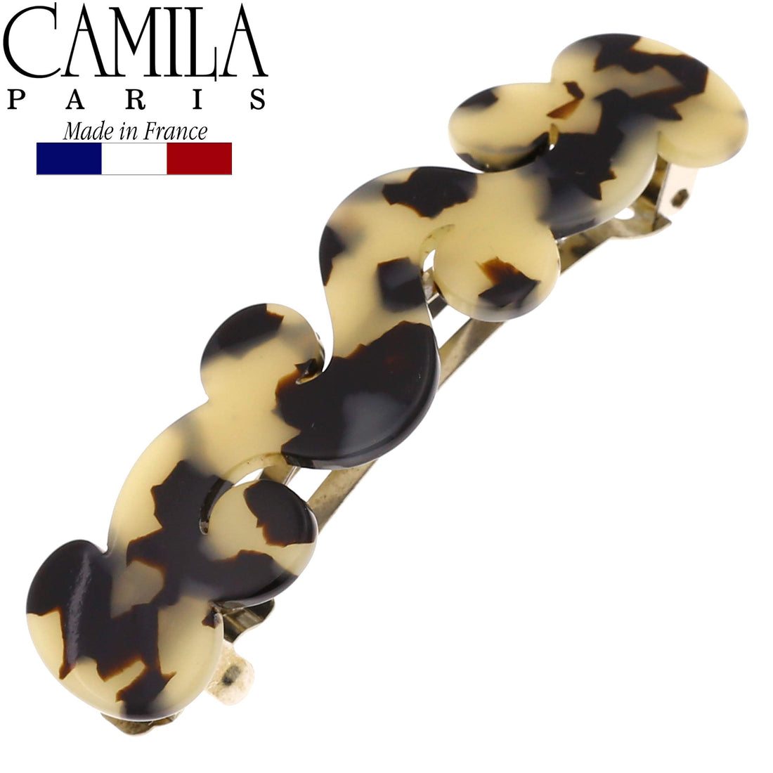 Camila Paris - V105 (3), French woman Hair Accessories, Barrette, Handmade. Strong and Durable Hair Ornaments. Made in France