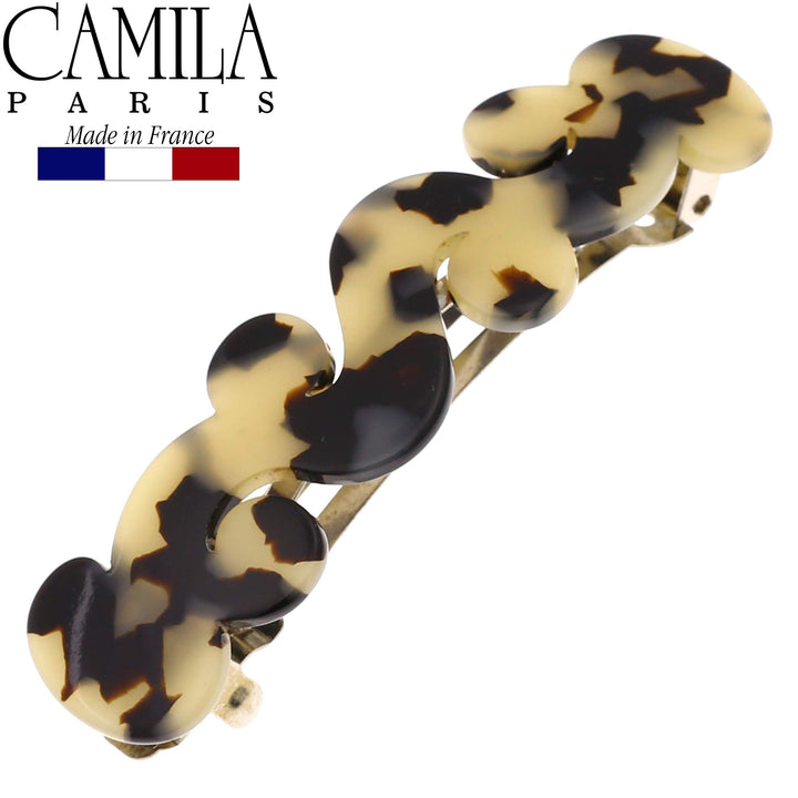 Camila Paris - V105 (3), French woman Hair Accessories, Barrette, Handmade. Strong and Durable Hair Ornaments. Made in France