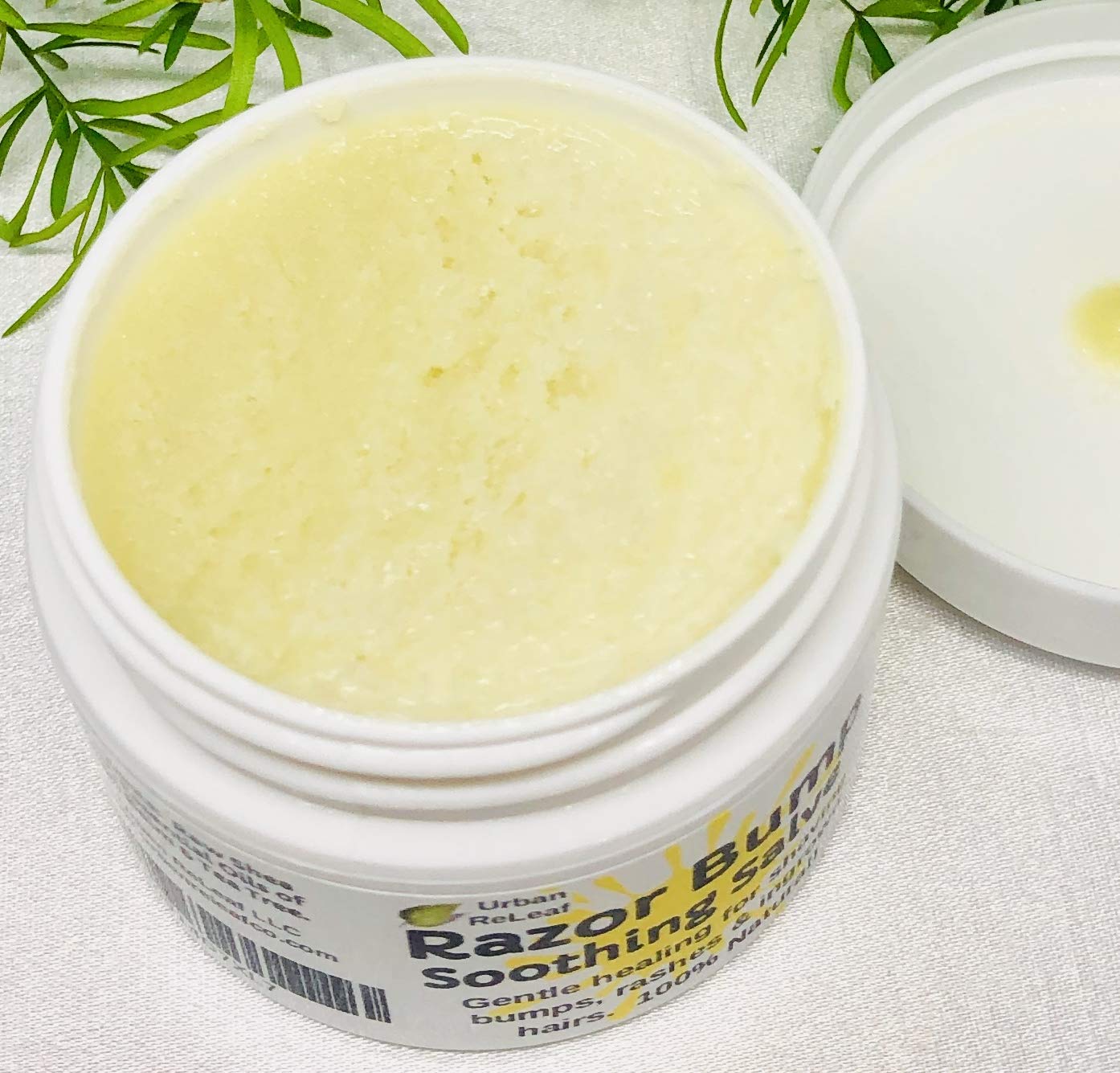 RAZOR BUMP Soothing Salve! 1 oz. Quickly heal bumps, rashes, ingrown hairs & razor burn. 100% Natural, Vegan. Pure Shea, Tea Tree, Lemon Balm. For face, neck, bikini, body!