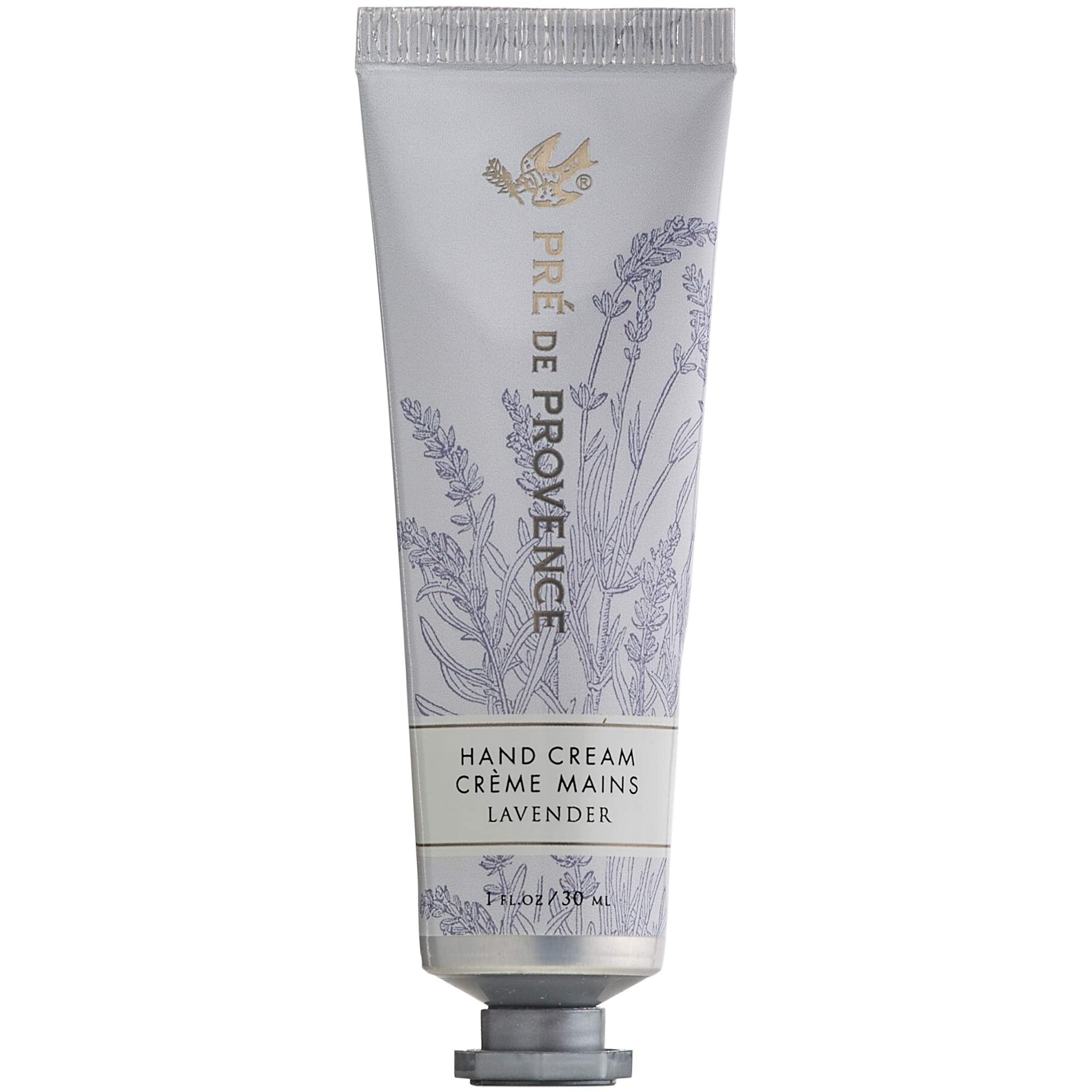 Pre de Provence 20% Natural Shea Butter Hand Cream, For Repairing, Soothing, & Moisturizing Dry Skin - Lavender (1 oz)