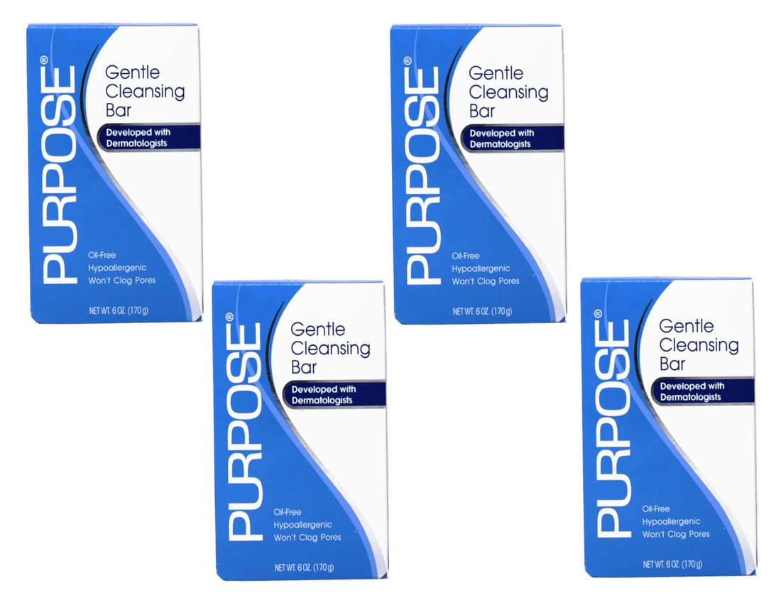 Purpose Gentle Cleansing Face Soap Bar, Oil-Free Large Size 6 Ounces by With a Purpose