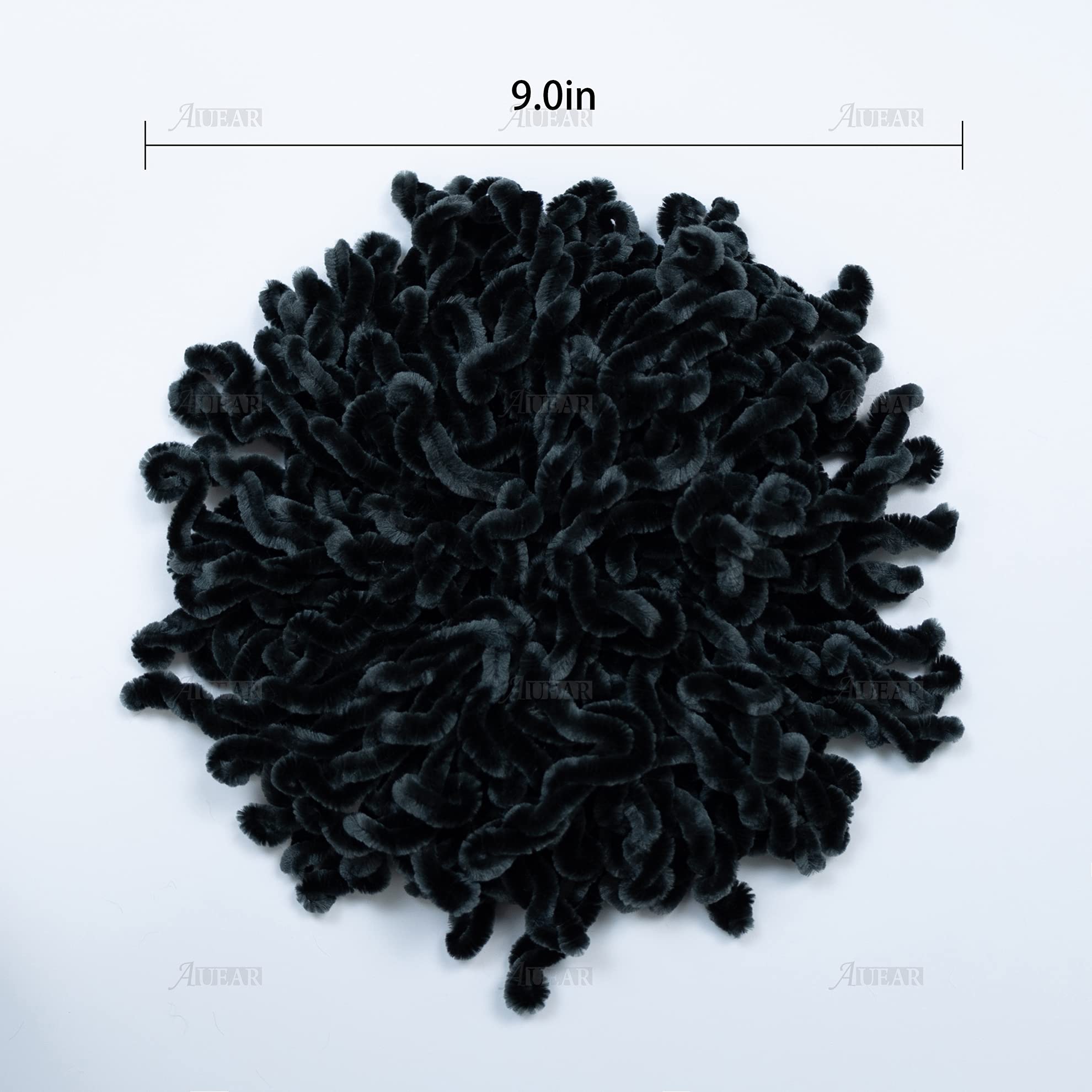 AUEAR, 2 Pack Hair Scrunchie Headwear Hair Tie Ring Plain Big Hairbands for Women (Black and Gray)