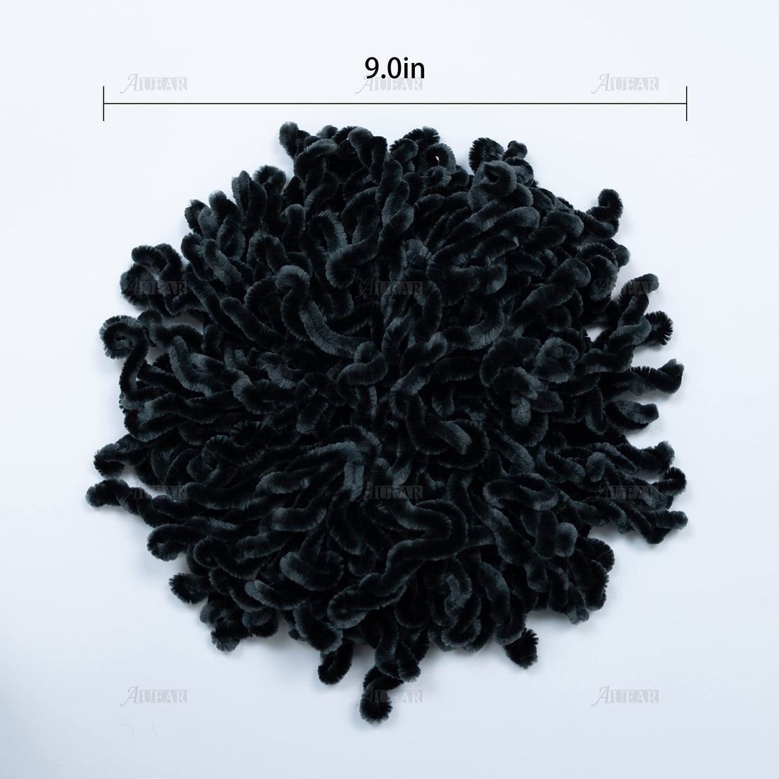 AUEAR, 2 Pack Hair Scrunchie Headwear Hair Tie Ring Plain Big Hairbands for Women (Black and Gray)