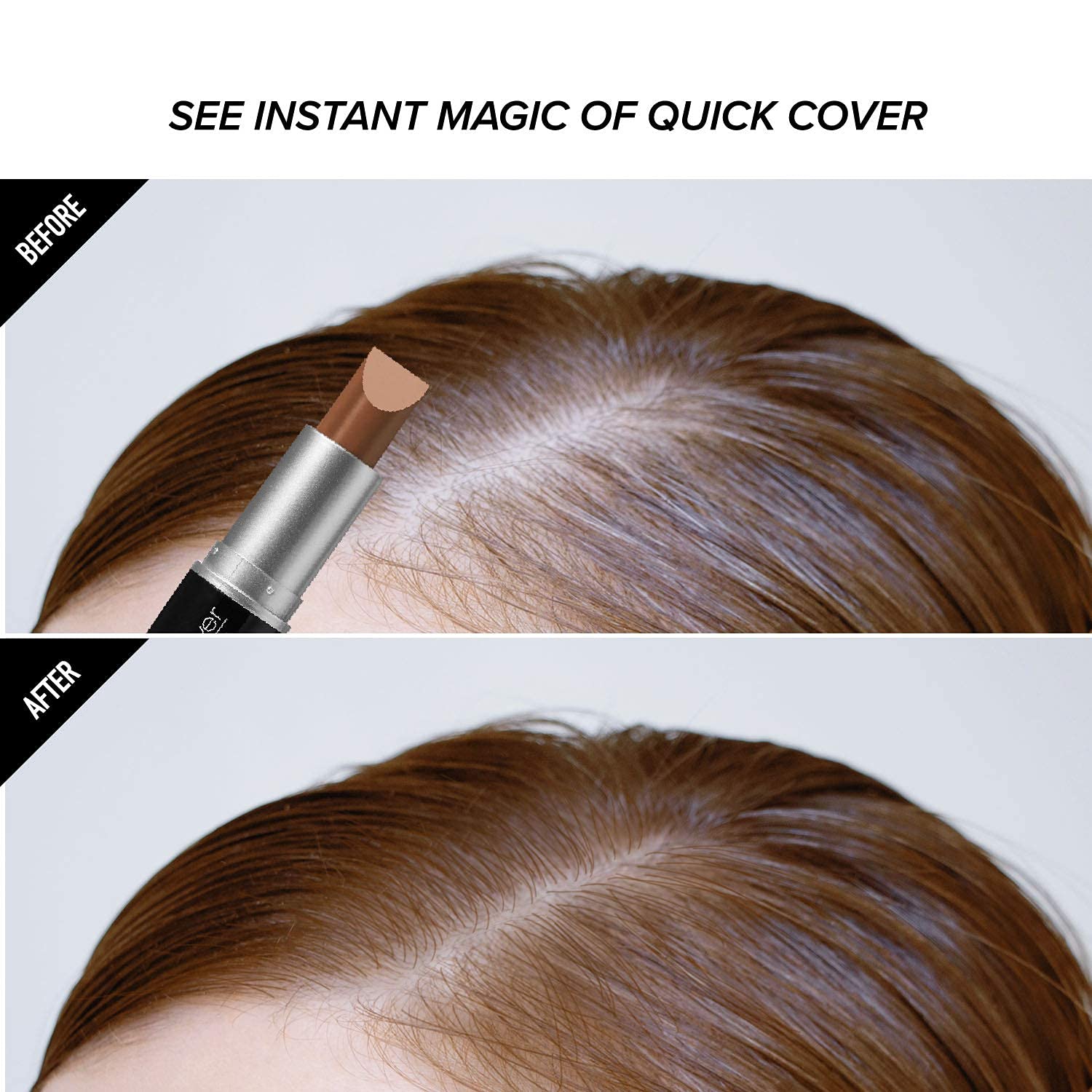 KISS Quick Cover Gray Hair Touch Up Stick (Brown)