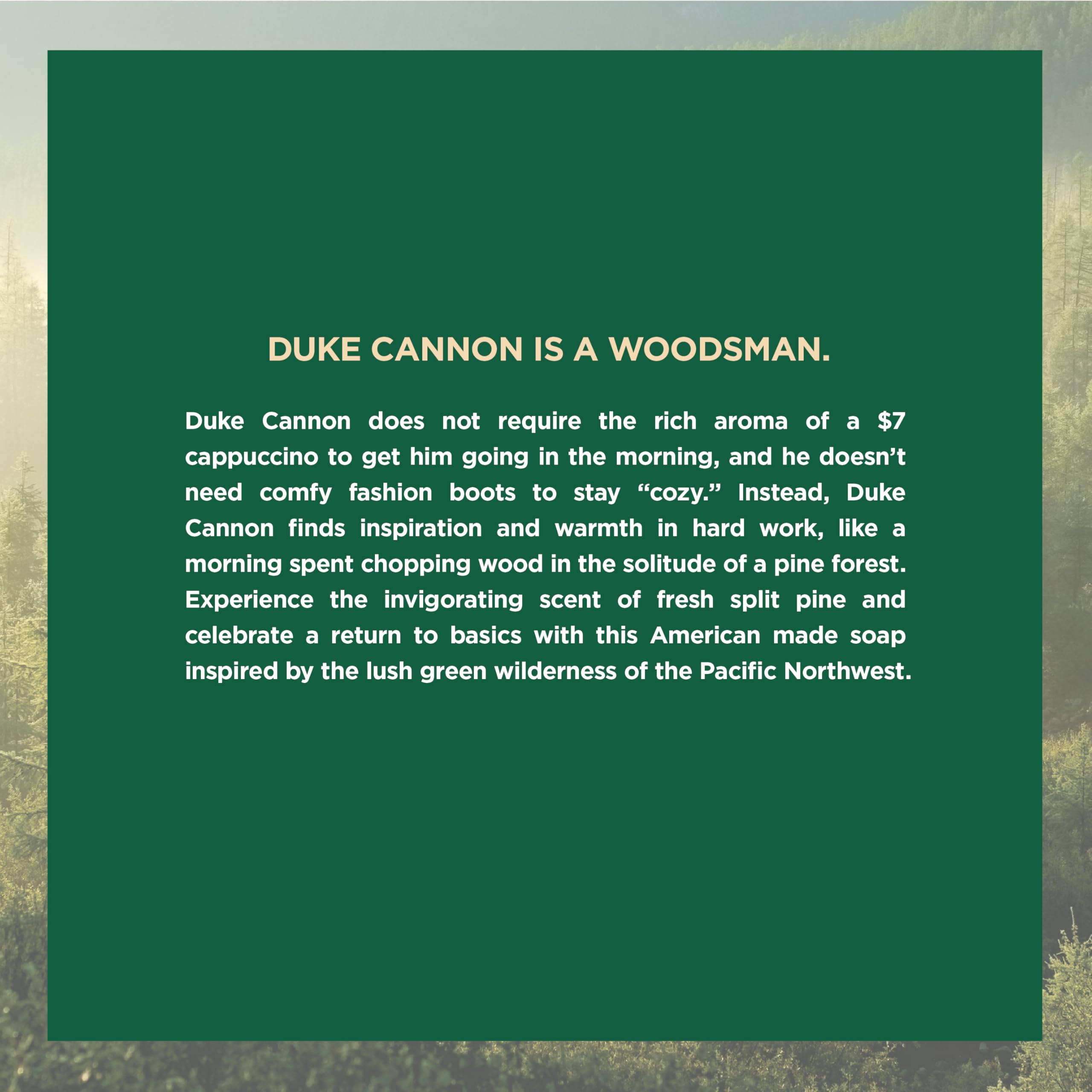 Duke Cannon Great American Frontier Men's Big Brick of Soap - Fresh Cut Pine, 10oz (3 pack)