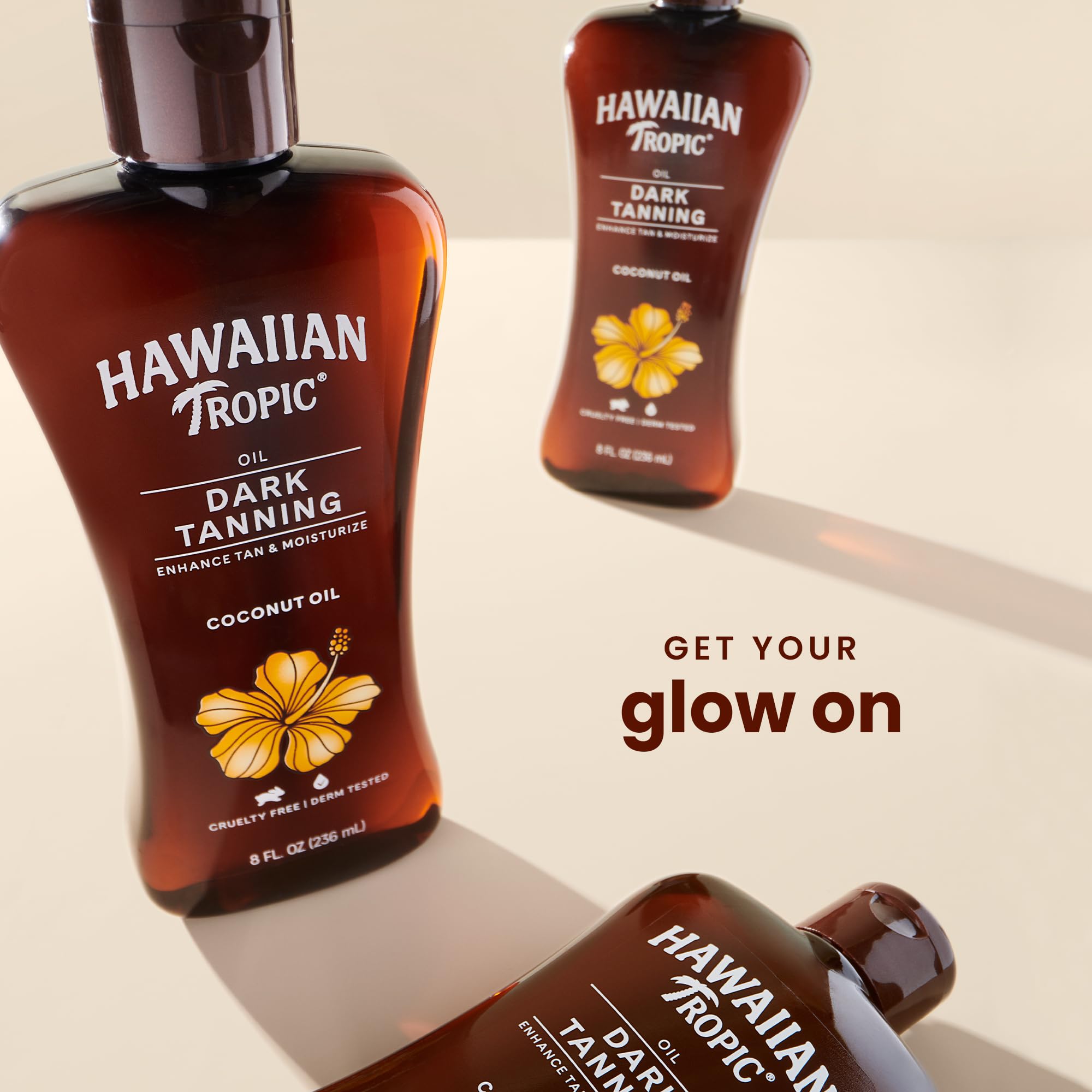Hawaiian Tropic Dark Tanning Sun Care Moisturizing Oil 8 Ounces Twin Pack