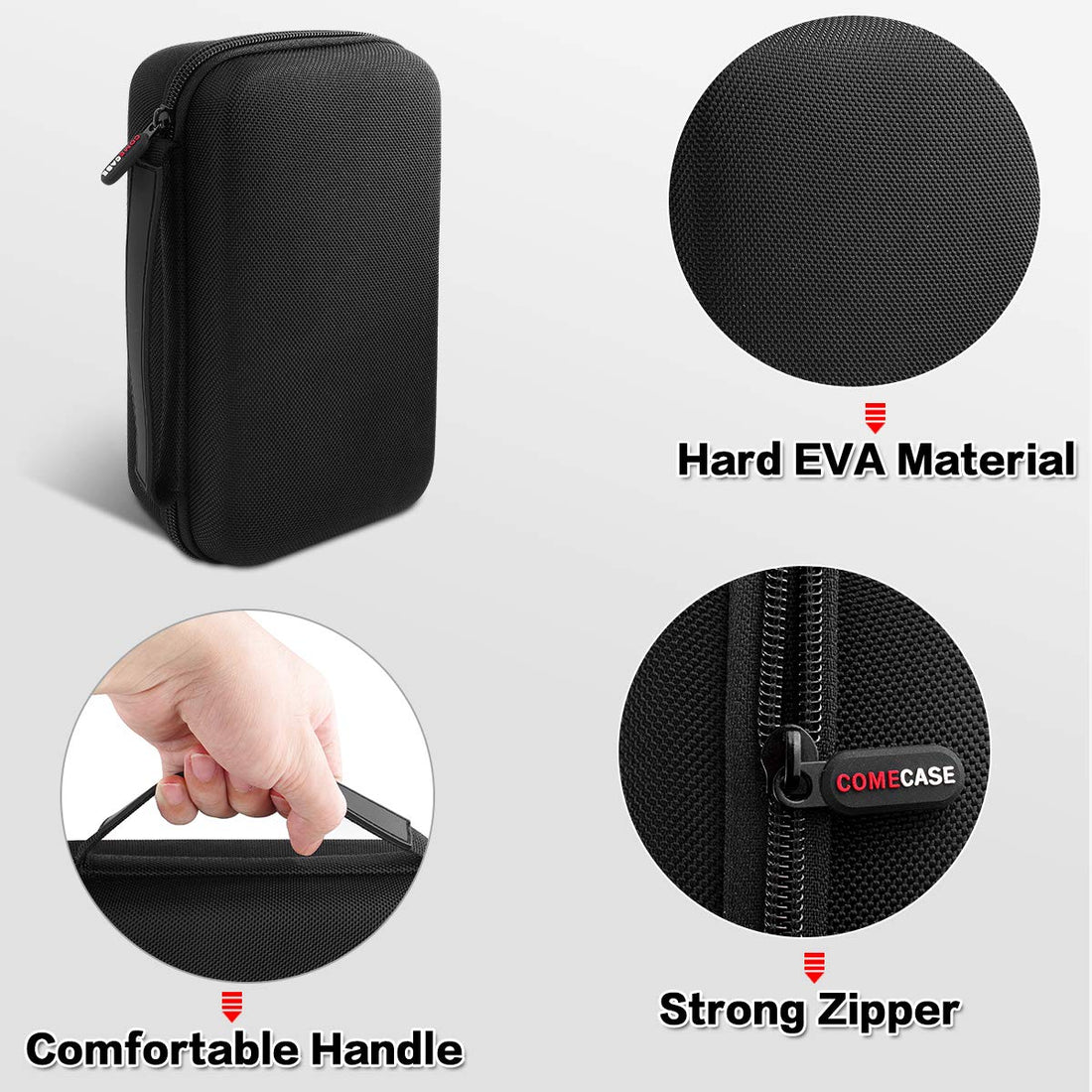 Case for Hatteker/for oneisall/for Ufree/for Novah Hair Clipper, Beard Trimmer Organizer Storage for Men Hair Cutting Kit Precision Shaver, with Inner Net Bag for Grooming Kit (Case Only)