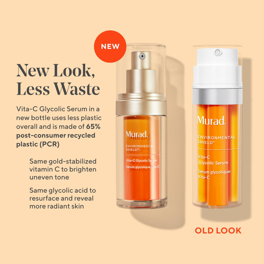 Murad Vita-C Glycolic Serum - Environmental Shield Skin Brightening Vitamin C Face Serum - Treatment Backed by Science, 1 Fl Oz