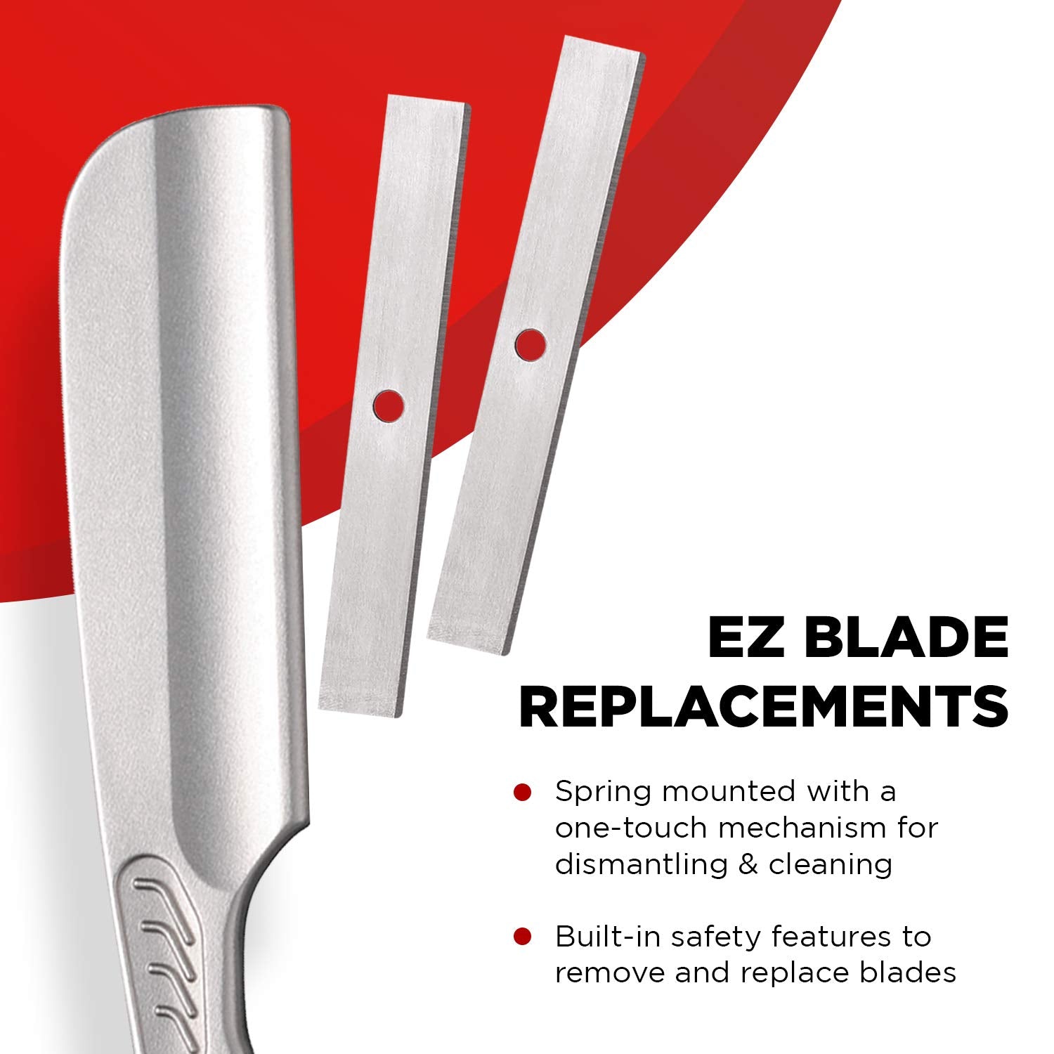 Feather SS Folding Handle Razor, Black