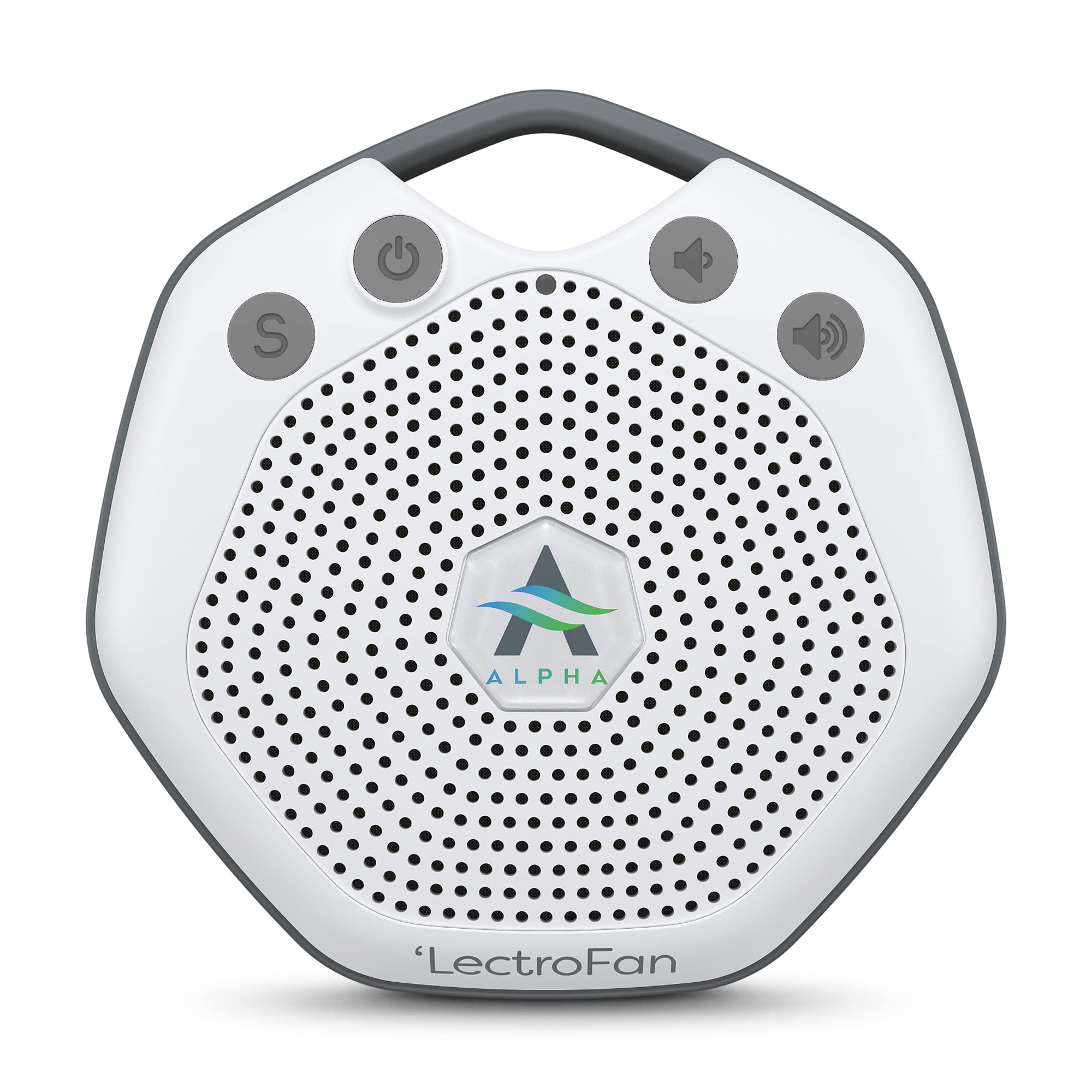 Adaptive Sound Technologies LectroFan Alpha Portable Sleep Sound Machine - Rechargeable White Noise Machine for Crib, Stroller, Car Seat & More - 7 Non-Looping Sounds - for Travel, Bedroom, Nursery