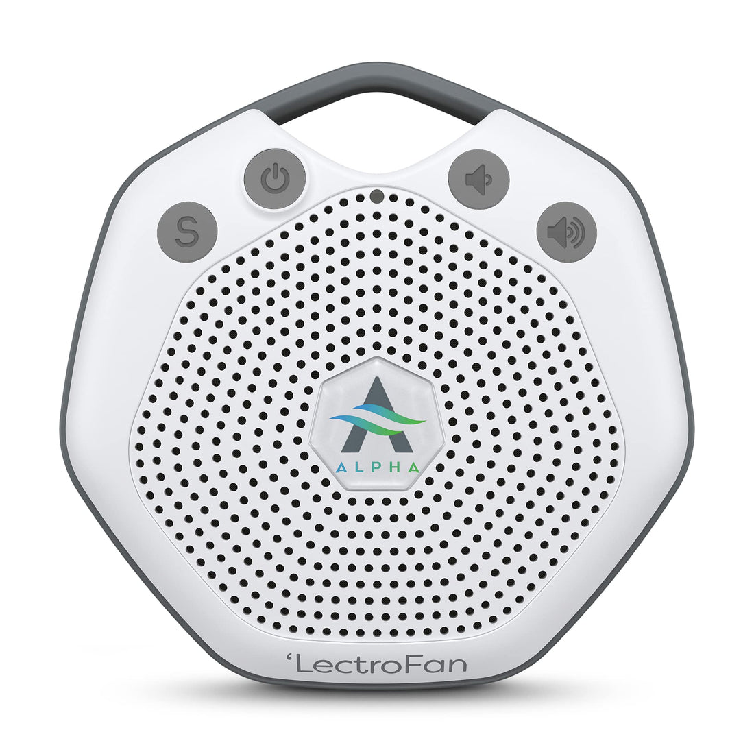 Adaptive Sound Technologies LectroFan Alpha Portable Sleep Sound Machine - Rechargeable White Noise Machine for Crib, Stroller, Car Seat & More - 7 Non-Looping Sounds - for Travel, Bedroom, Nursery