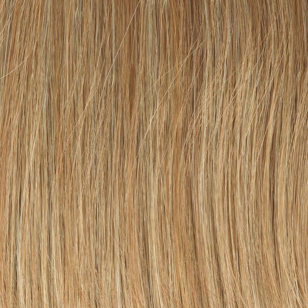 Top Pefect Hair Topper Color GL 27-22 CARAMEL - Gabor Wigs 10 Long Clip In Flexlite Synthetic Conceals Thinning Crown Head Hairpiece