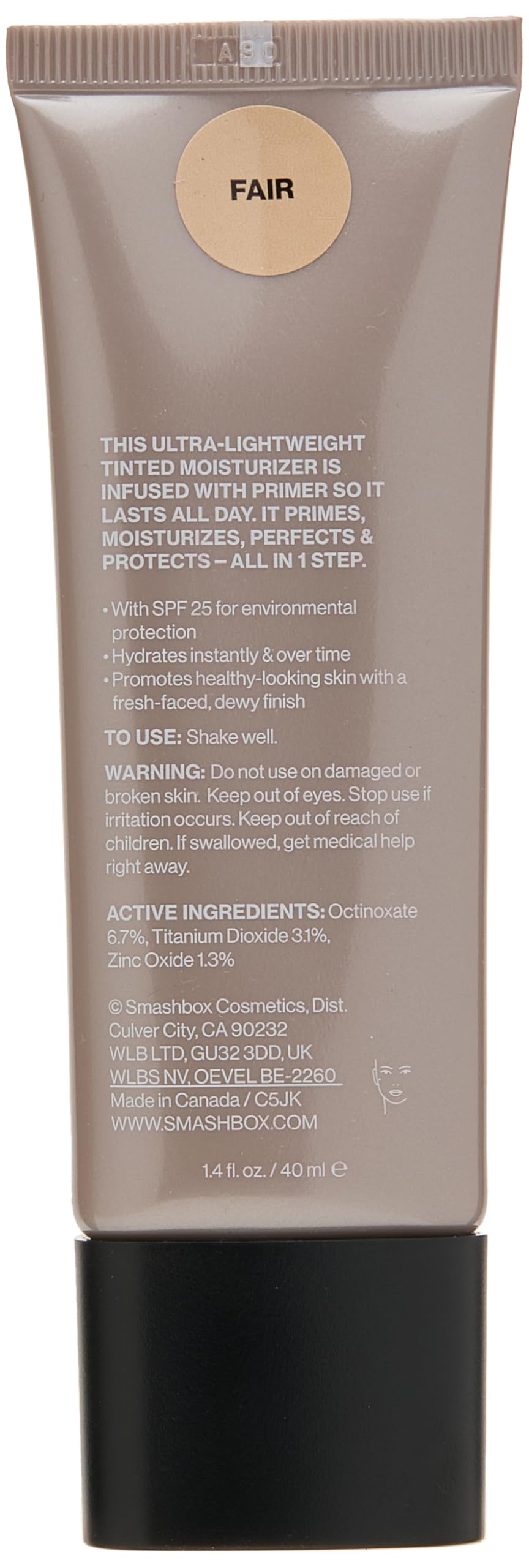 Smashbox Halo Healthy Glow All-In-One Tinted Moisturizer Cream Spf 25, Fai Women, 1.4 Oz