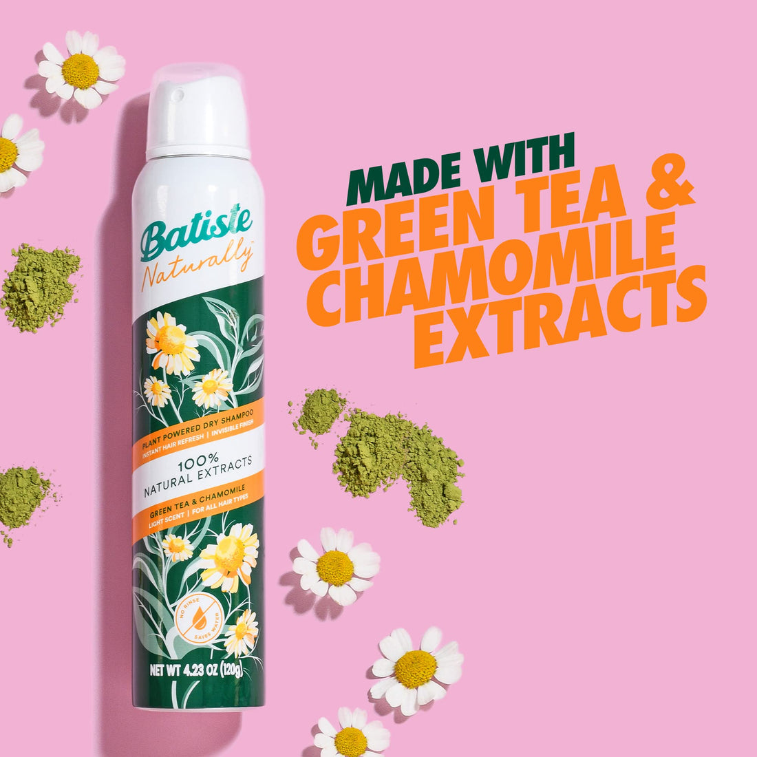 Batiste Natural - Green Tea Chamomile 4.23 oz.