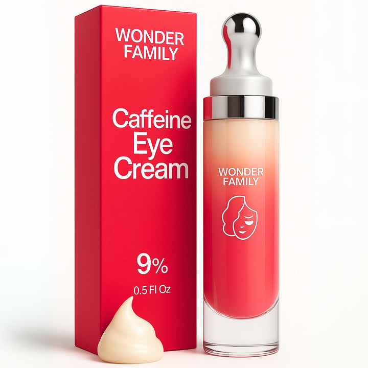 Caffeine Under Eye Cream for Puffiness and Bags Under Eyes - Roller for Puffy Eyes and Dark Circles Under Eye Treatment for Women, Men - Hyaluronic Acid and Niacinamide Serum - Face Puffiness Reducer