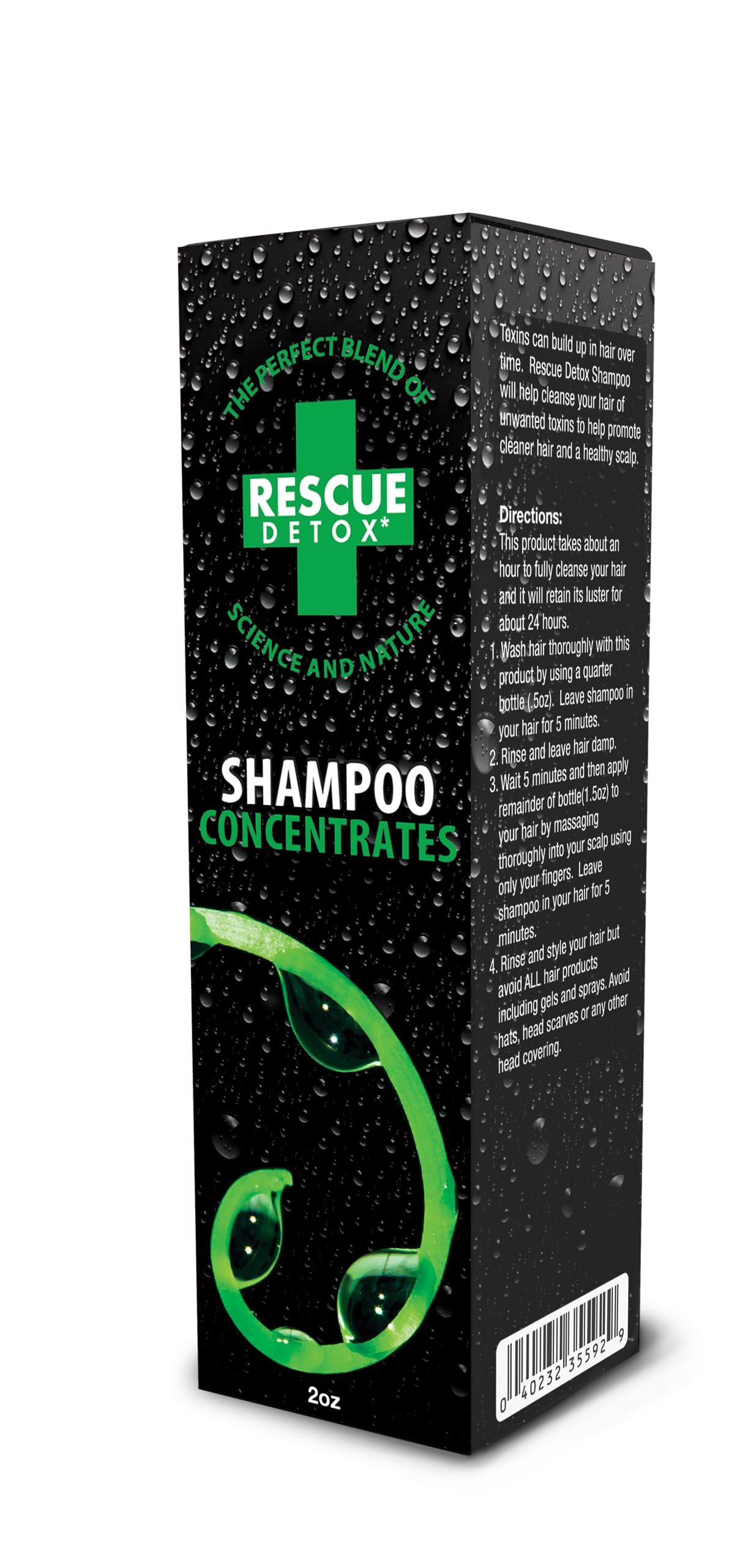 Rescue Detox Shampoo Concentrate – 2oz | Works in 1 Wash Up to 24 Hours– Concentrated Cleansing Hair Follicle Detox