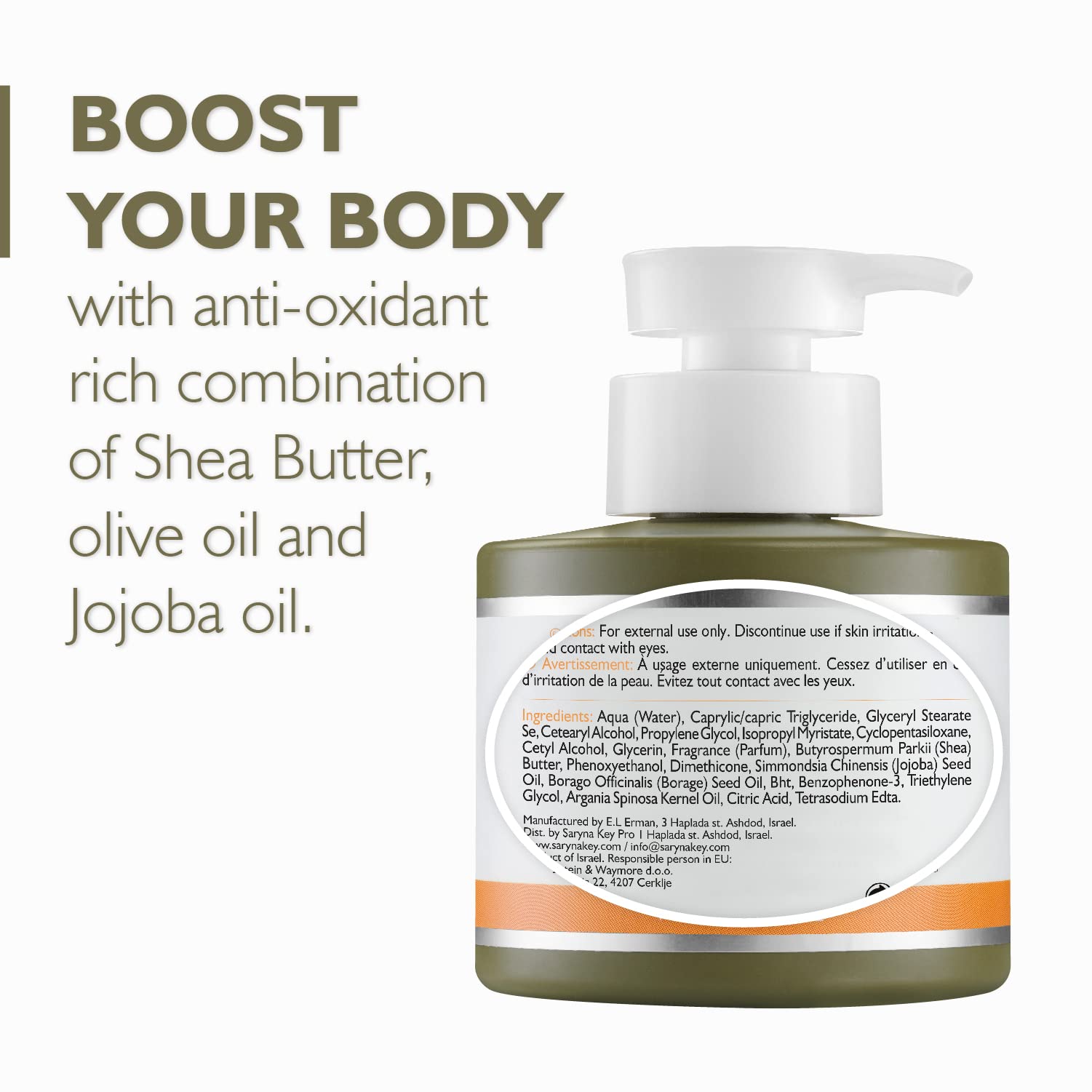 Saryna Key Body Lotion for Dry Skin and Normal Skin - With Pure African Shea Butter, Olive Oil, Jojoba Oil - Lotion for Women - Moisturizing Natural Shea Cream - Moisture Lotion (Mandarin Blossom)