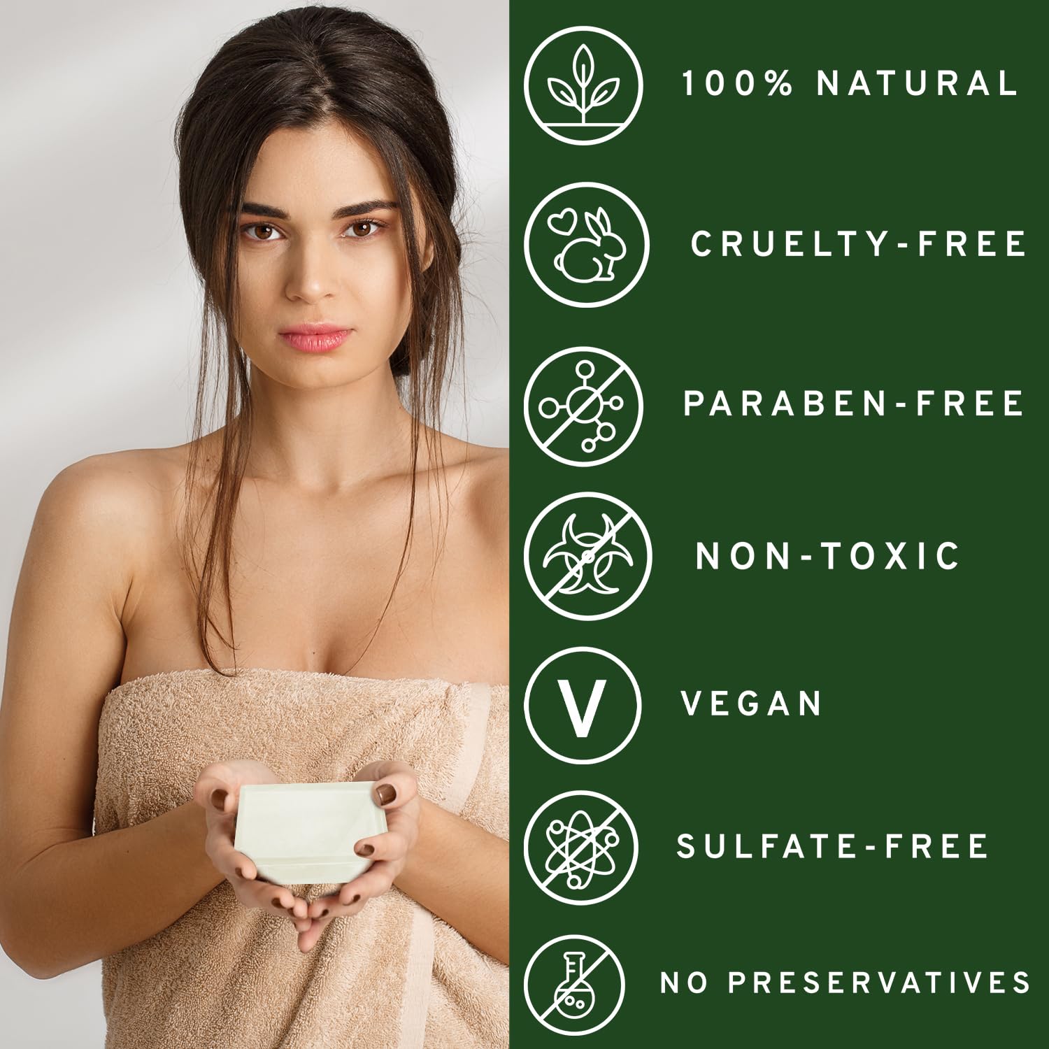 Herblov Tea Tree Oil Soap Bar for Face & Body, 4oz –All Natural Remedy Skin Cleanser – Pure Essential Oil Infused Skincare Cleansing Soap for Dirt & Acne - Tea Tree Face & Body Wash Made in USA