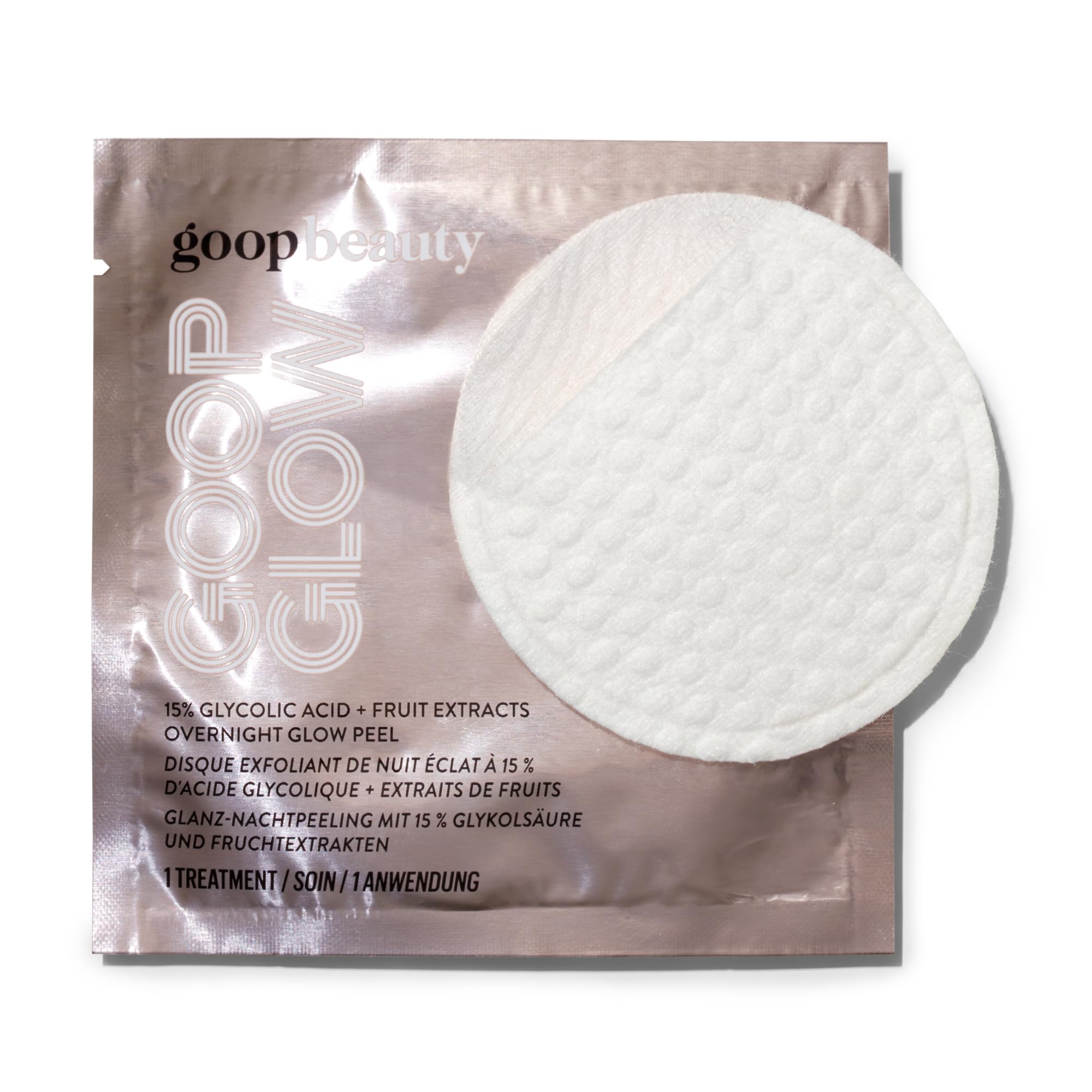 goop Beauty 15% Glycolic Acid Exfoliating Pads | Inspired by a Professional Chemical Peel | Refines & Retexturizes for Glowing Skin | Paraben and Silicone Free | 12 pack