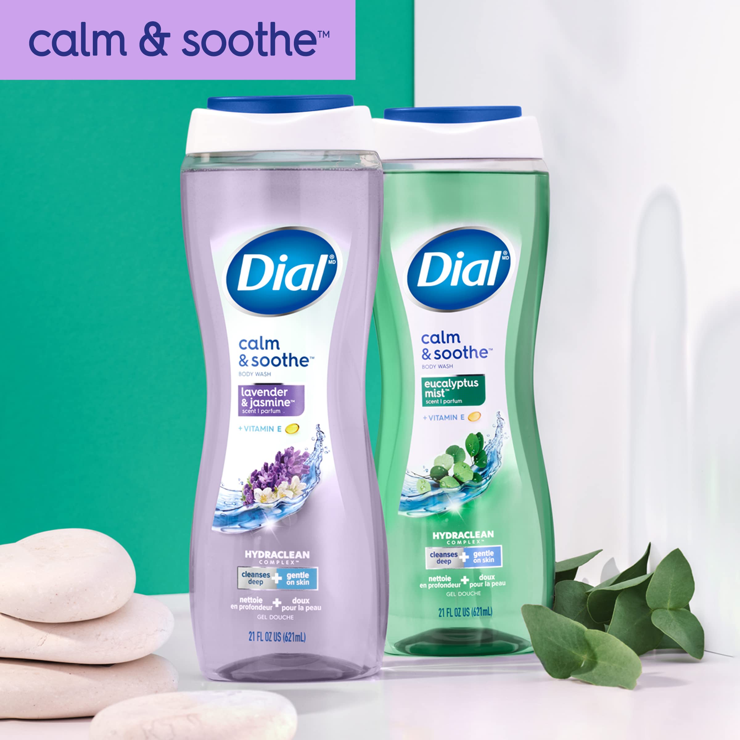 Dial Antibacterial Lavender and Twilight Jasmine Body Wash By Dial, 16 Oz (473ml)