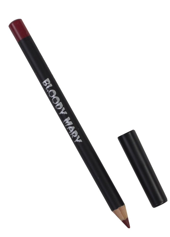 Red Eyeliner Pencil By Bloody Mary - Horror Bleeding Eyes Effect - Use It Under The Eyes Or On Your Upper Lids - SFX Colored Eye & Lips Pencil - For Halloween Appearances & Artistic Performances