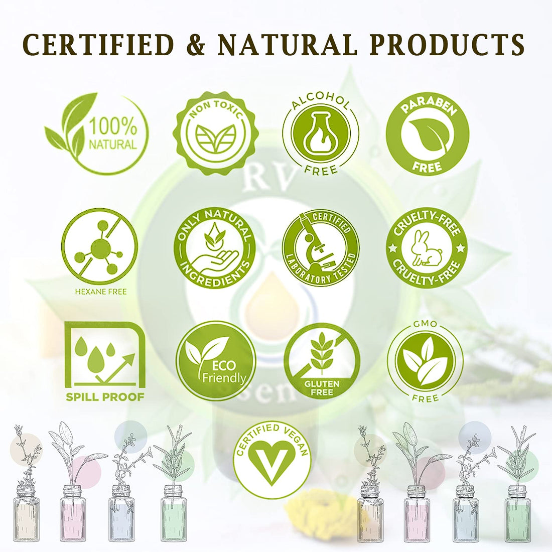 Flax Seed Oil | Linum Usitatissimum | Pure Flax Seed Oil | Unrefined | for Hair | for Cooking | 100% Pure Natural | Cold Pressed Flax Seed Oil | 100ml | 3.38oz by R V Essential