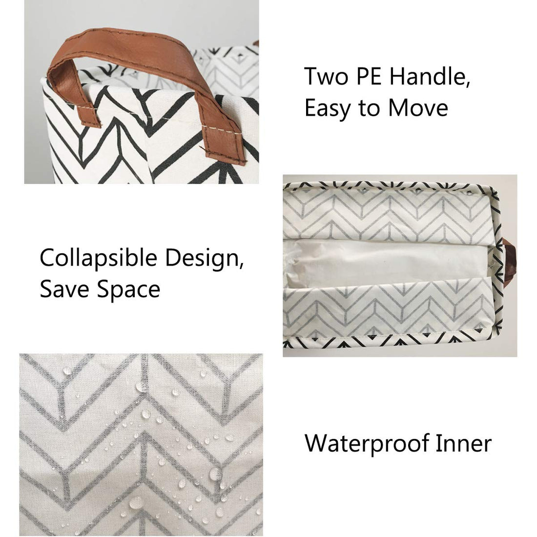 Square Storage Basket Fabric Organizer Bin for Toys,Books,Clothes,Gifts,Pets-Perfect for Home,Office,Nursery,Dorm,Shelf, Gift Baskets(Geometric)