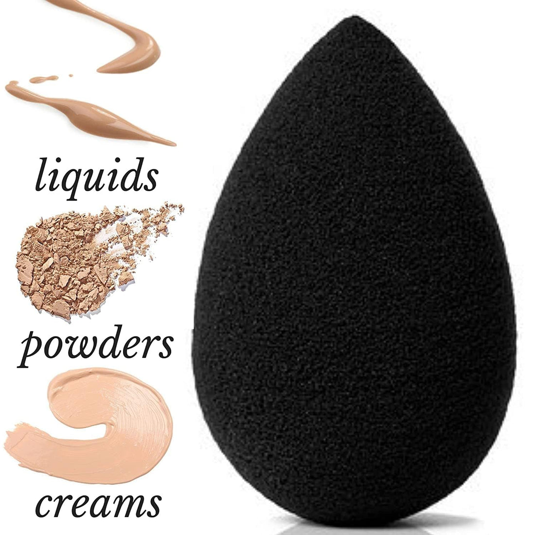Premium Beauty Sponge Makeup Blender for Powder, Concealer and Foundation Applicator - Make Up Sponge for Cosmetic Blending