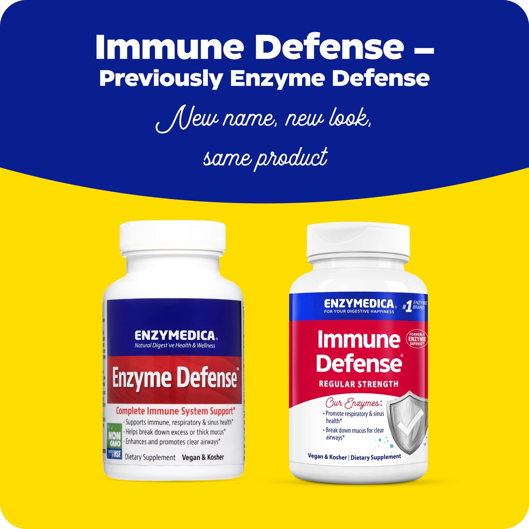 ENZYMEDICA Enzyme Defense Capsules, 120 Count