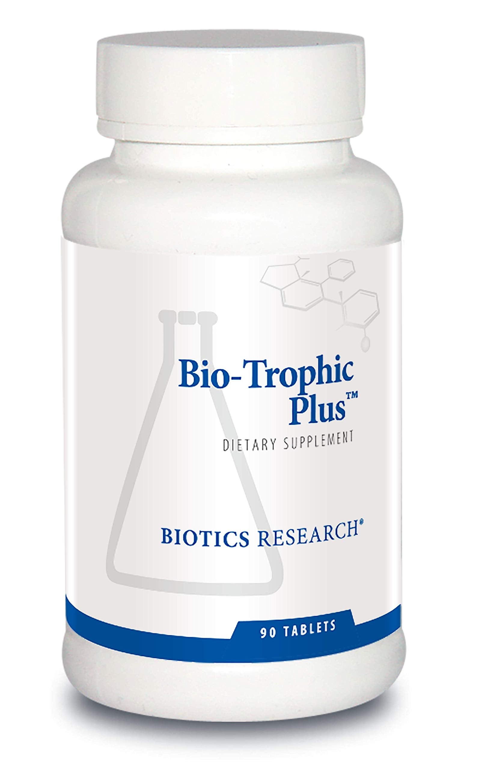 Biotics Research Bio Trophic Plus Food Form Comprehensive Multivitamin Mineral, Glandular Support, Organic Beet Concentrate, Citrus Bioflavonoids, SOD, Catalase. 90 Tabs
