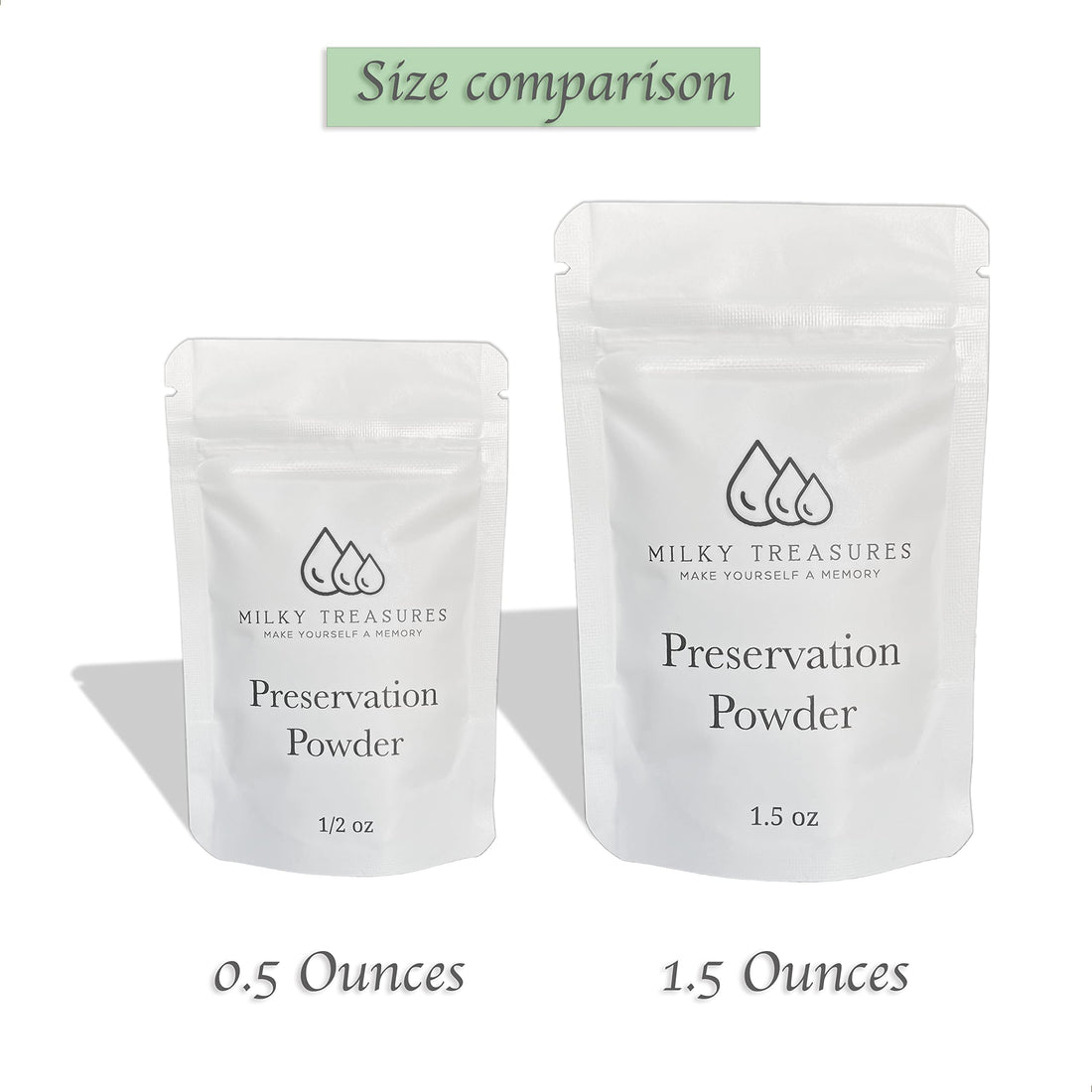 Milky Treasures Preservation Powder for DIY Breastmilk Jewelry | Breastfeeding Keepsake | New Mom Gifts for Pregnant Women | Mix with UV Resin or Epoxy | Mother's Day (0.5 oz)